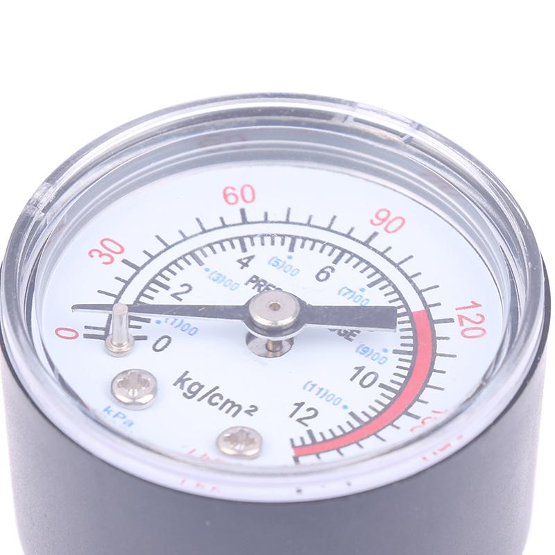 Iron Shell Bar Air Pressure Gauge Double Scale For Air Compressor 1/8, 1/4 Bsp