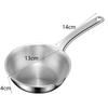 Diversion Port Stainless Steel Frying Egg Pan Silver Breakfast Cooking Pot  Complementary Food