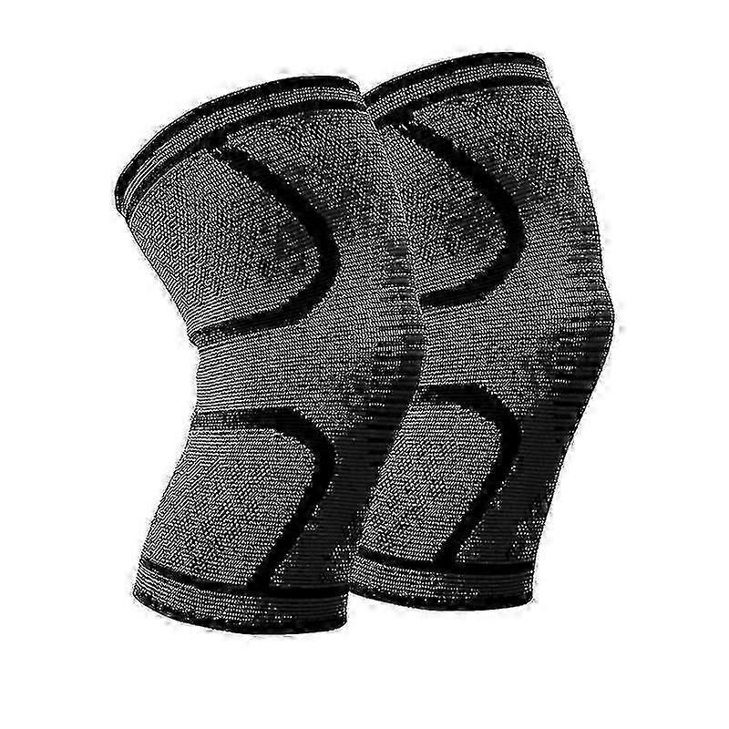 2026 Hot!! 2 Pack Knee Brace Compression Sleeve Support For Men Running Riding Silicone Antiskid Knee