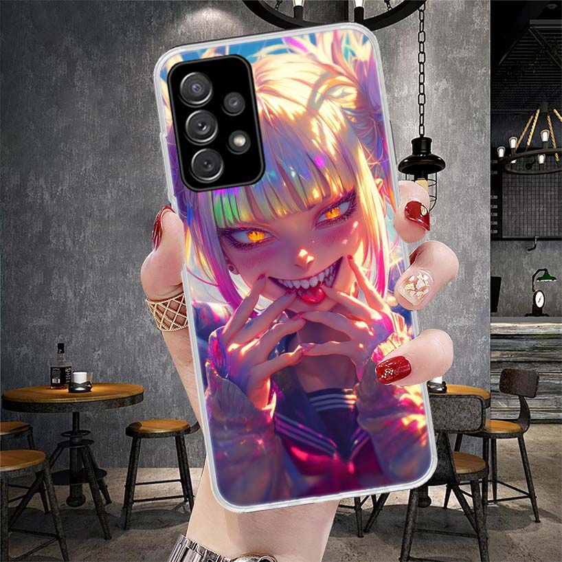 Химико Тога Моя Геройская Мода Мягкий Чехол Для Телефона Для Samsung Galaxy A12 A22 A32 A52 A72 A02S A51 A50S A71 A70 A31 A20S Note 20 Ultra