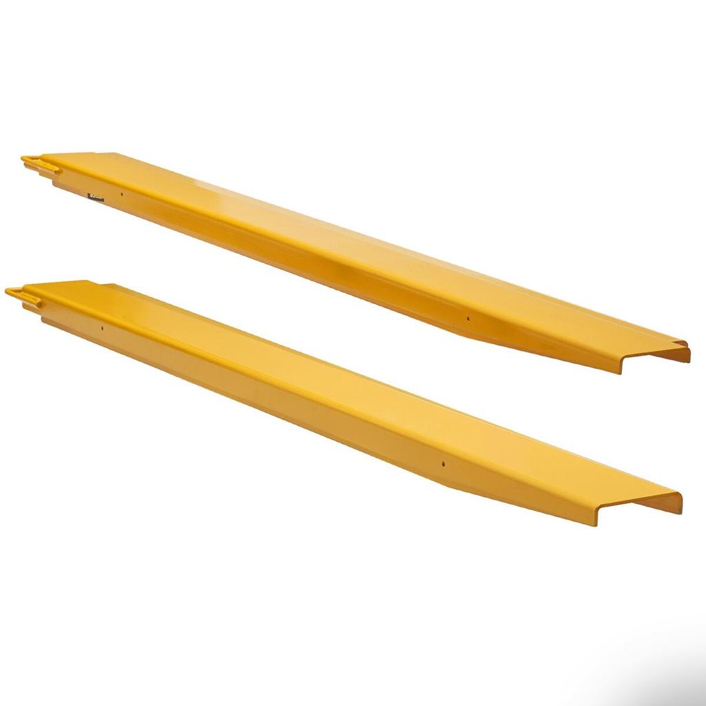 Pallet Fork Extensions, 84" Length 5.5" Width, Heavy Duty Carbon Steel Fork Extensions for Forklifts, 1 Pair Forklift Extensions, Industrial Forklift