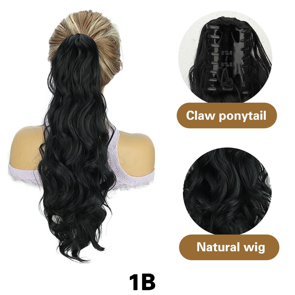 XINRAN Конский хвост синтетический длинный волнистый конский хвост парик наращивание шнурок конский хвост высокотемпературное волокно для женщин косплей вечеринка одежда