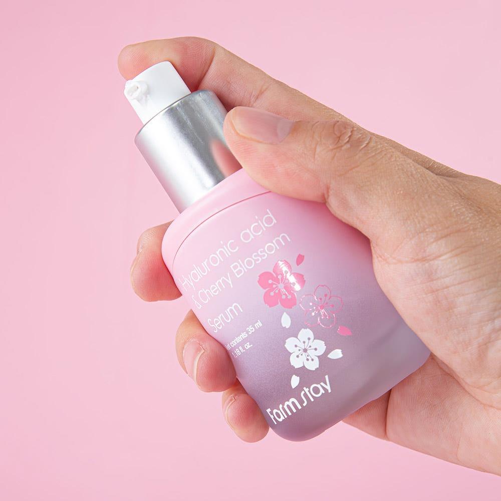 Farmstay Hyaluronic Acid & Cherry Blossom Serum Hydrating Brightening 35ml