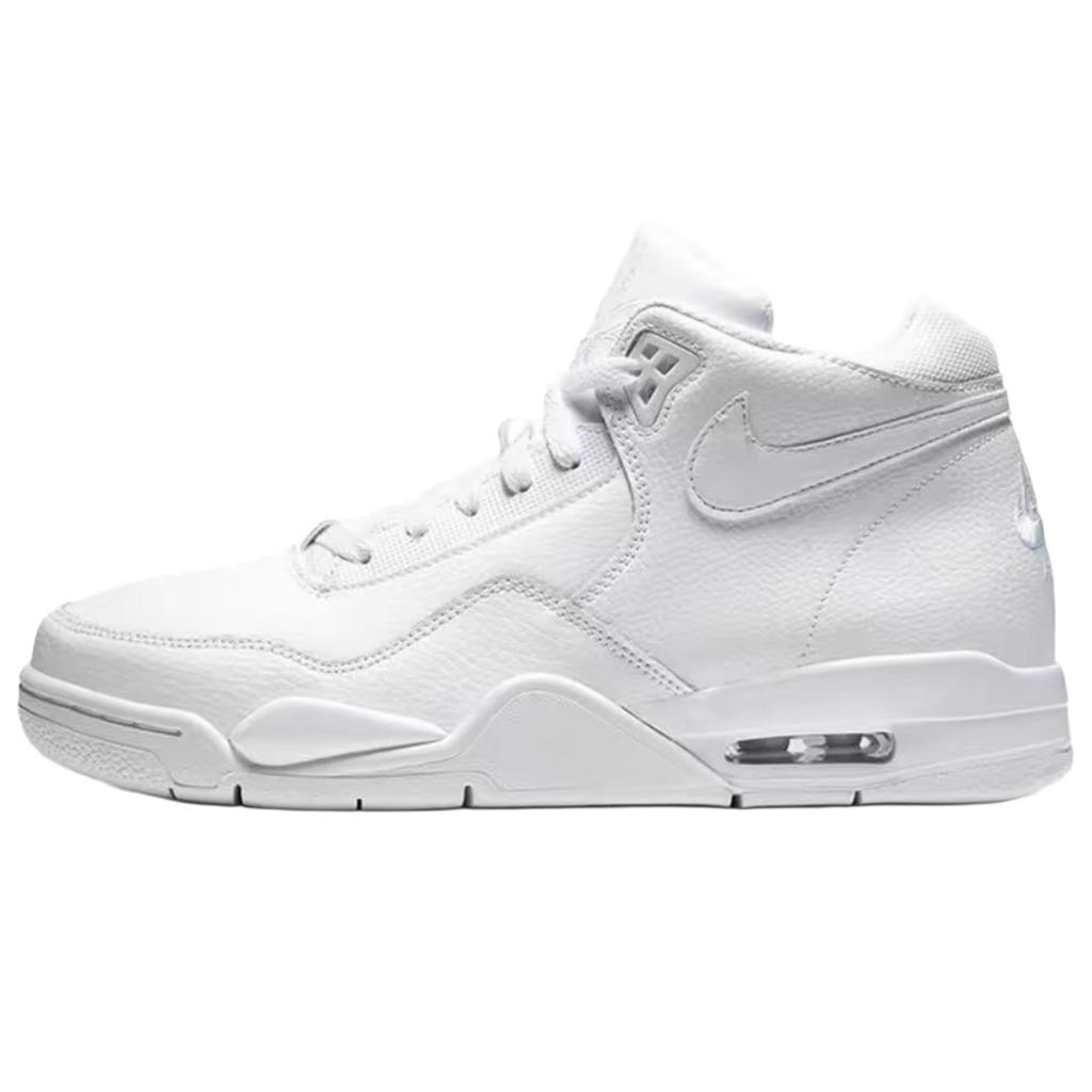 Nike Flight Legacy Graffiti Pony Abrasion Resistant Mid top Vintage Basketball Shoes Unisex Blue BQ4212-101(Team1283-)