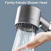 Supercharged Handheld Sprinkler Filtered Shower Head Ion Shower Drops Design Multiple Spray Modes Easy Installation Sprayer