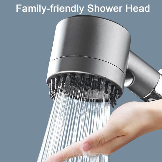 Supercharged Handheld Sprinkler Filtered Shower Head Ion Shower Drops Design Multiple Spray Modes Easy Installation Sprayer