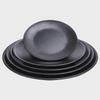 Melamine Black Imitation Porcelain Plate - Versatile Dish for Hot Pot, Barbecue, and Cold Dishes