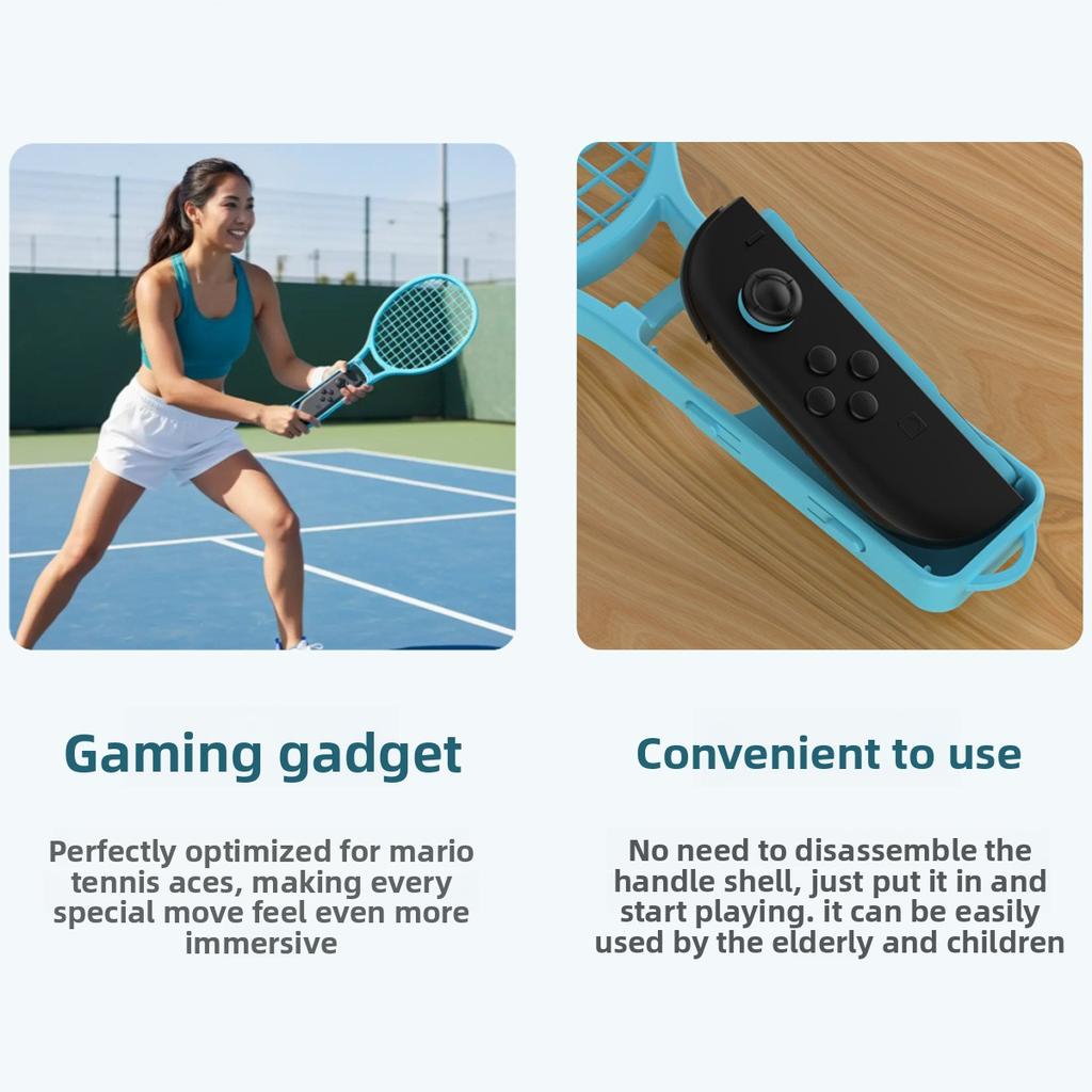 Joy Con Tennis Racket Grip Compatible with Switch Switch 2 OLED Motion Sports Game Accessory
