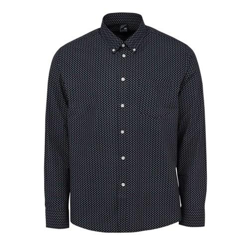 Fabric Mens Patterned Poplin Long-Sleeved Shirt