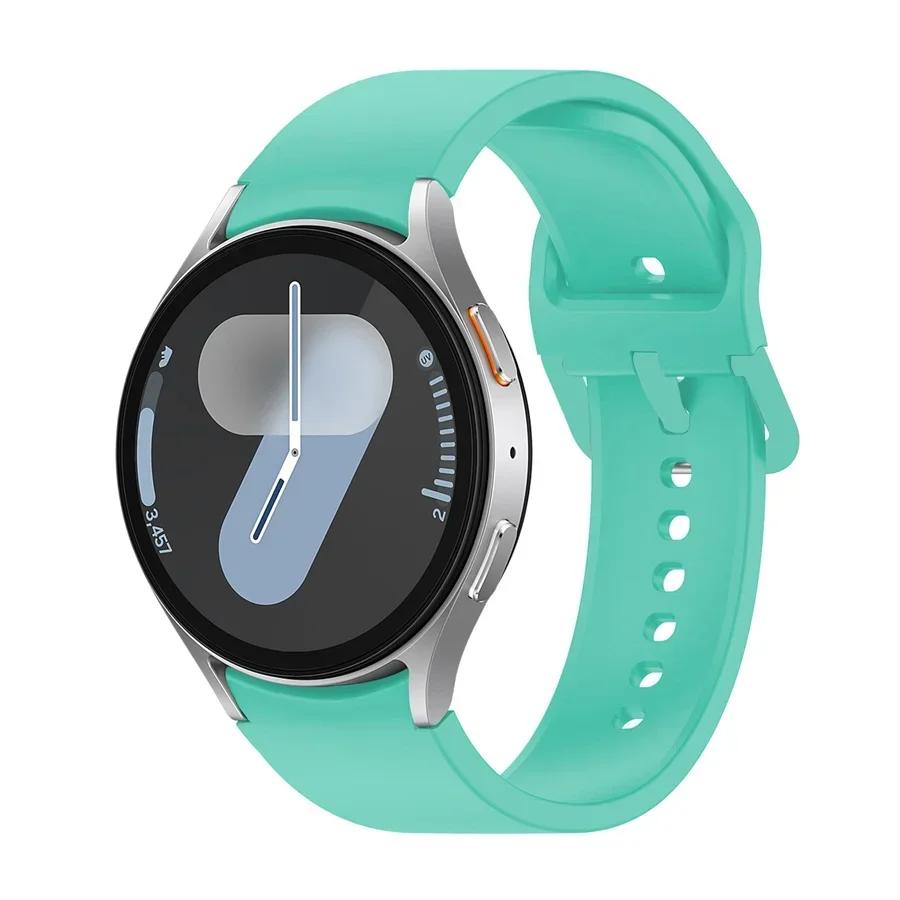 Силиконовый ремешок для Samsung Galaxy Watch 7 6 5 4 44мм 40мм 5 45мм 20мм Браслет Galaxy Watch6 4 classic 47мм 43мм 46мм 42мм ремешок