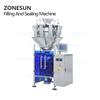 ZONESUN ZS-GFKL420 Автоматическая машина для взвешивания, наполнения и запайки чипсов, гранул, печенья, риса, 10 головок, машина для формования пакетов и упаковки