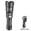 100000LM Super Bright Flashlight Rechargeable LED Torch Long Range Tactical Lamp for Outdoor Waterproof Camping Fishing Lantern
