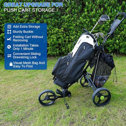 Golf cart universal mesh bag storage bag golf cart storage bag