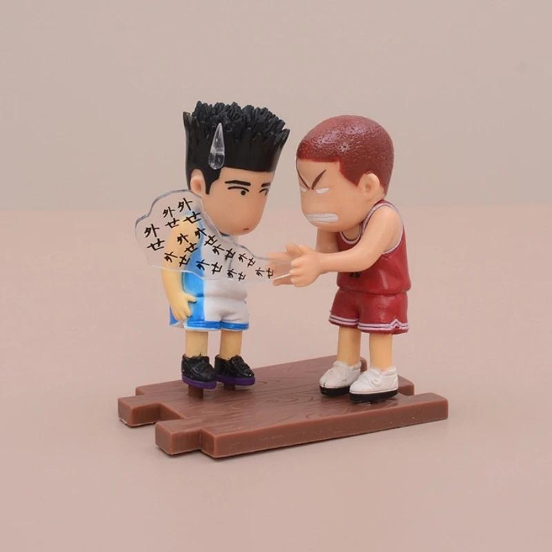 5 шт. Слэм-данк Сакураги Ханамичи Рукава Каэдэ Аниме Фигурка Модель Статуя Коллекция Декор для Рабочего Стола Мальчиков Украшение Игрушки Подарки