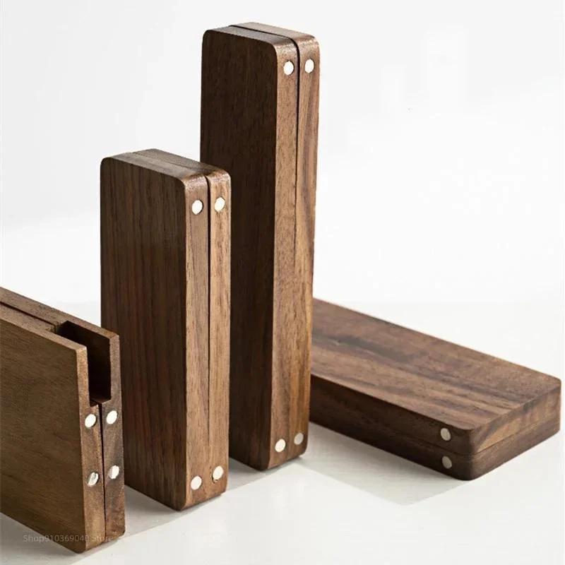 Wooden Handmade Watercolor Paint Palette Portable Empty Magnetic Suction Box For Artist Travel Sketch Painting School Supplies