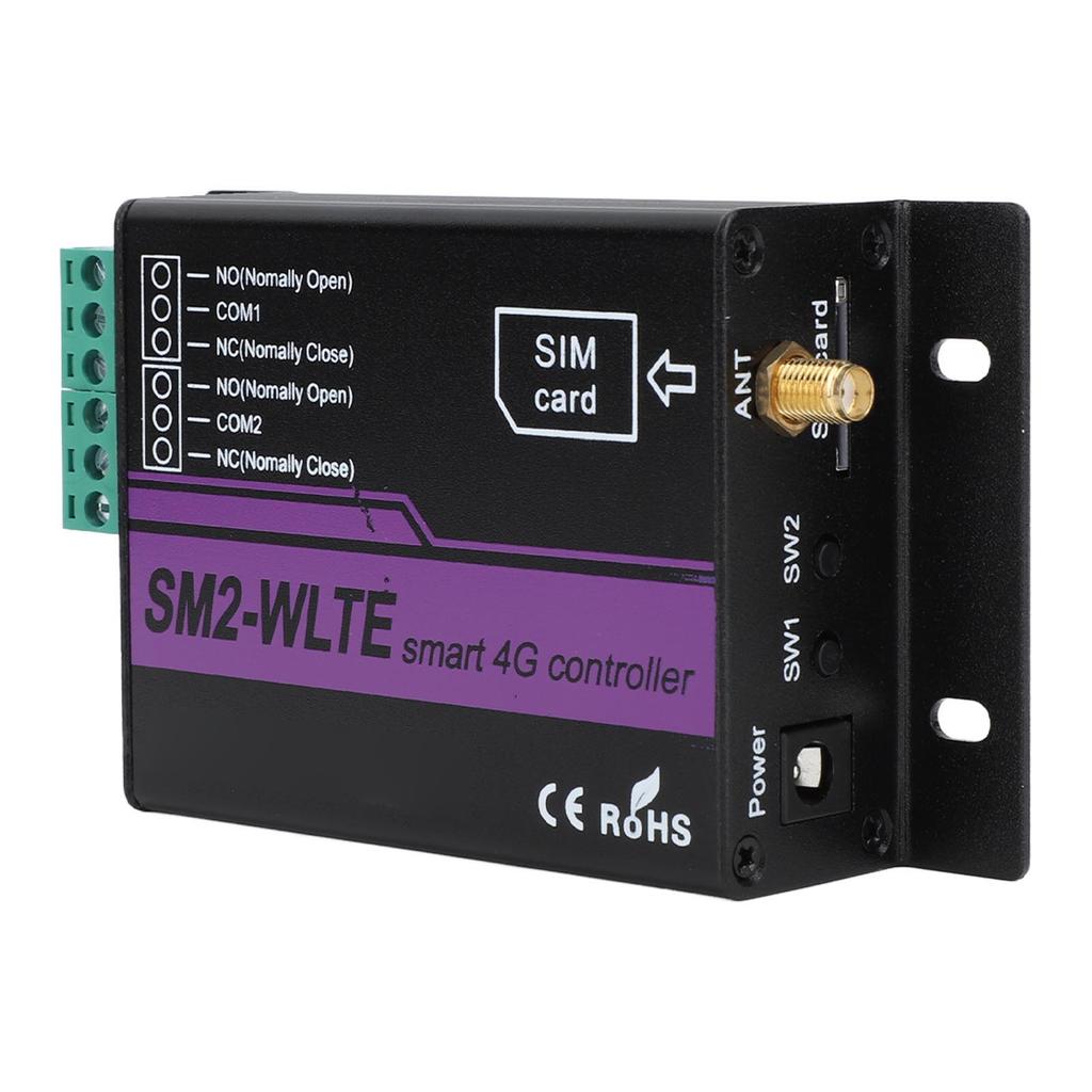 SM2 WLTE EA 2-канальный 4G SMS-контроллер сигнализации, пульт дистанционного управления с веб-приложением, температурой