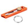 Мини Нож Шестерня Нажимной Брелок Нож для Вскрытия Коробок Маленький Резак Выдвижной Упаковочная Коробка Открывалка для Писем Оранжевый