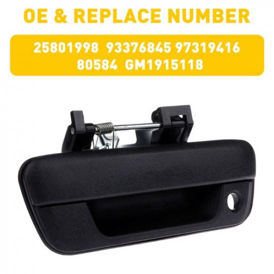 Tailgate Handle Textured w/ Lock For Colorado Chevrolet GMC Canyon 2004-2012 11