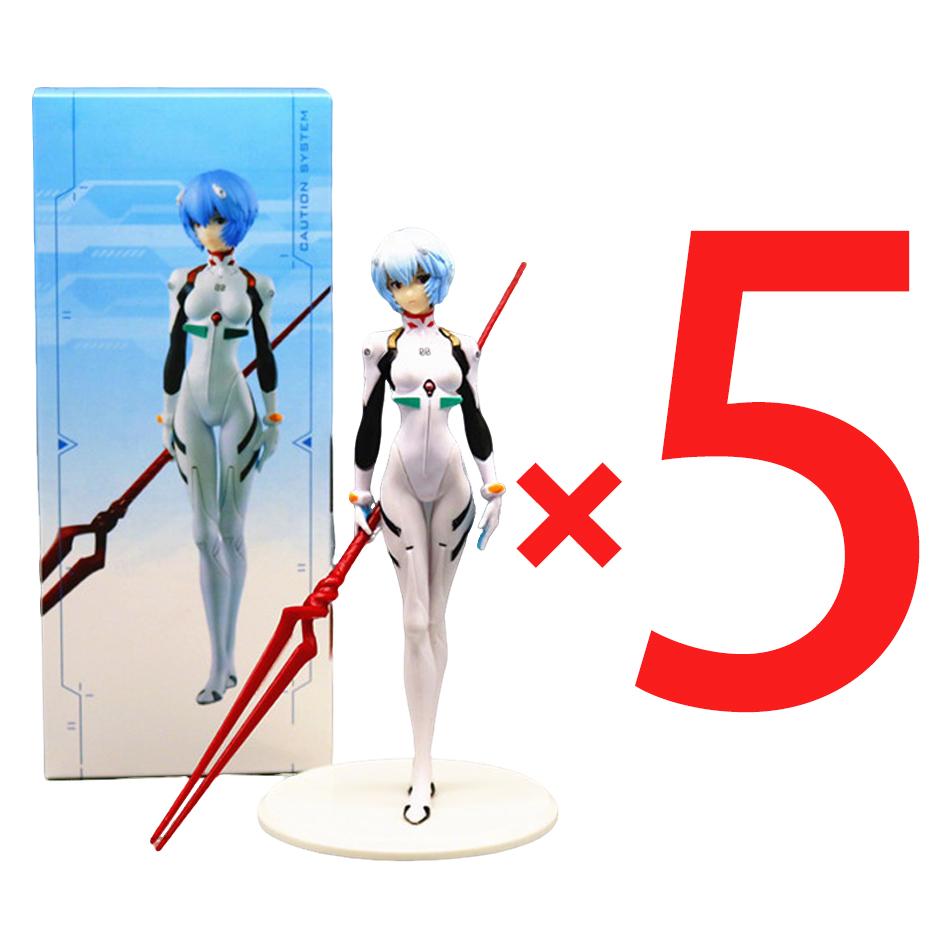 1-5 шт. 22 см Аниме NEON GENESIS EVANGELION EVA Аянами Рей кавайная фигурка ПВХ модель игрушки кукла коллекционные украшения подарки