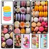 Десерт мороженое Макарон еда чехол для Samsung Galaxy S23 FE S22 Ultra S20 S21 FE S8 S9 S10 Plus Note 10 20 Ultra Cover