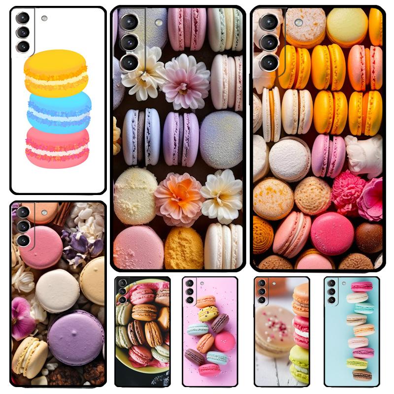 Десерт мороженое Макарон еда чехол для Samsung Galaxy S23 FE S22 Ultra S20 S21 FE S8 S9 S10 Plus Note 10 20 Ultra Cover
