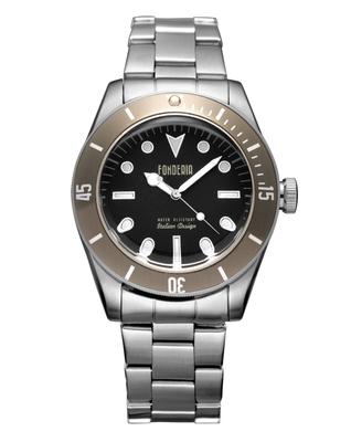 Мужские часы Fondelier SEAWOLF 7A002UNM Официально Серебряные, Импортные,