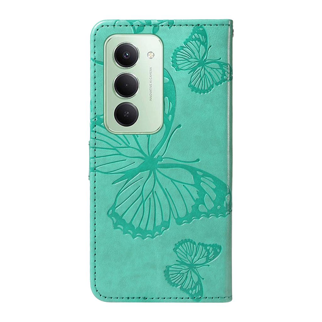 For Xiaomi Redmi 15 5G (Global) (169mm) Wallet Case Floral Butterfly Imprinted Leather Phone Cover Stand