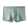Men Boxer Underwear Mid-rise Elastic Waistband Patchwork Color Shorts Briefs U-Convex Breathable Panties