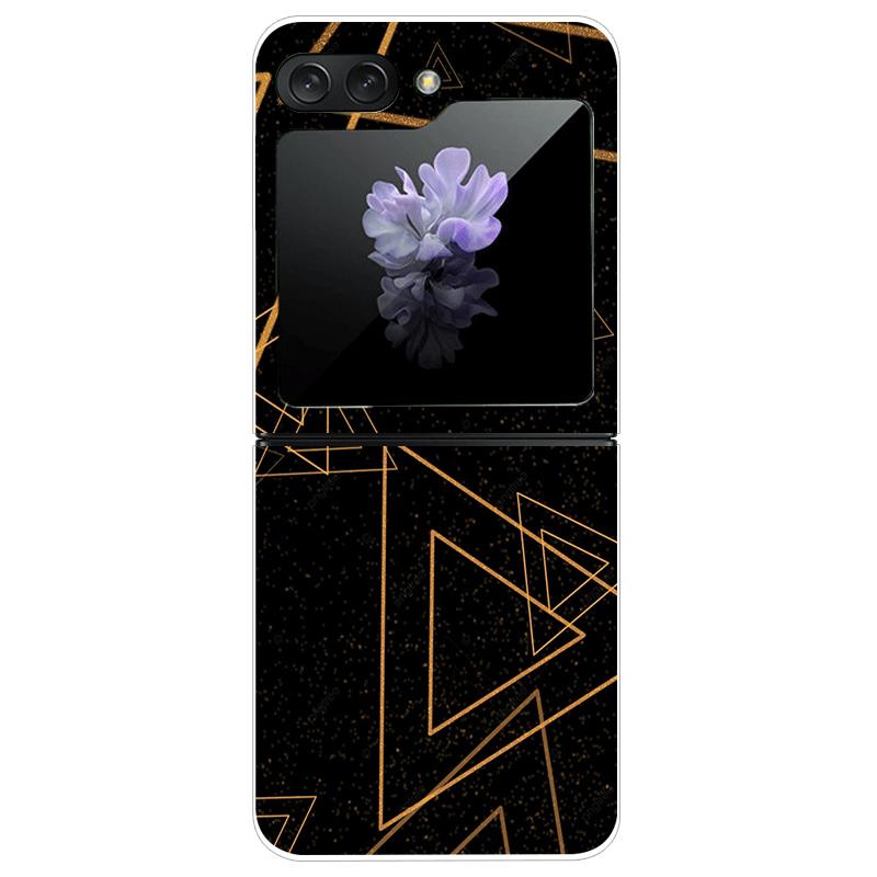 Прозрачный чехол для Samsung Z Flip7 5G Модный принт Жесткий ПК Прозрачная крышка для телефона для Galaxy Z Flip 7 Защитные чехлы-футляры