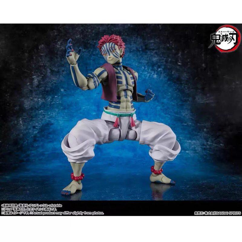 Bandai Фигурка из аниме Клинок Демонов Аказа Наматывающаяся Нить Три Подвижных Готовая Фигурка Действия Модель Игрушка Подарок