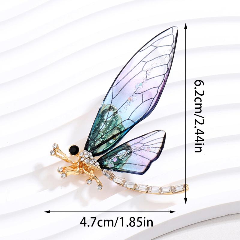 Брошь-бабочка-стрекоза-пчела, насекомое, эмаль, жемчуг, кристалл и стразы, корсажные броши