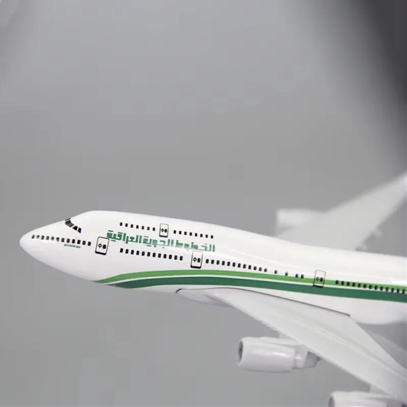 16см 1:Масштаб 400 747 Сплав Металл Модель Самолета Iraqi Airways B747 С Подставкой для Самолета Коллекционный Подарок Демонстрационная Модель Украшения