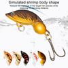 5Pcs Fishing Baits Artificial Lures Treble Hook Design Realistic Compact Design Portable