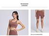 Спортивный бюстгальтер Lycra 2025 года с высокой поддержкой, съемными чашечками и дизайном на перекрещивающихся бретелях для йоги и фитнеса