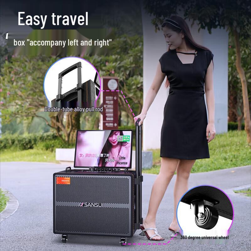 SANSUI Q125 Portable KTV Speaker with Display