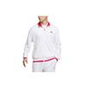 Knit Tennis Jacket With Colorblock Logo Men Outerwear White IV7578