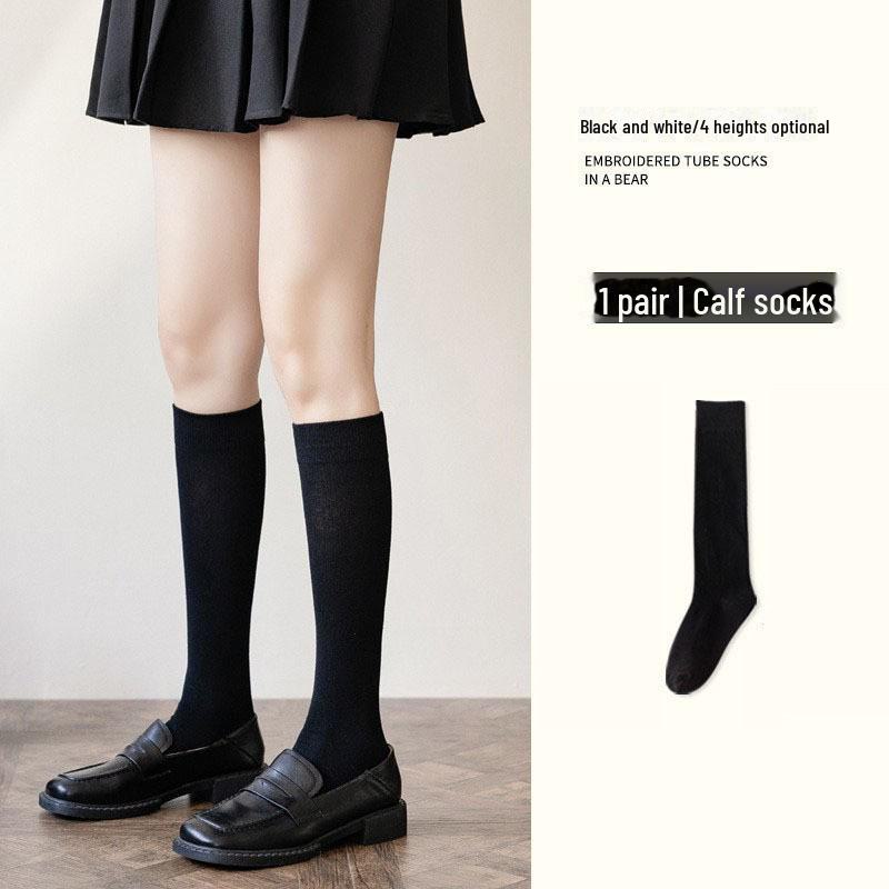 Женские ультратонкие черные шелковые колготки с защитой от зацепов - летние чулки выше колена