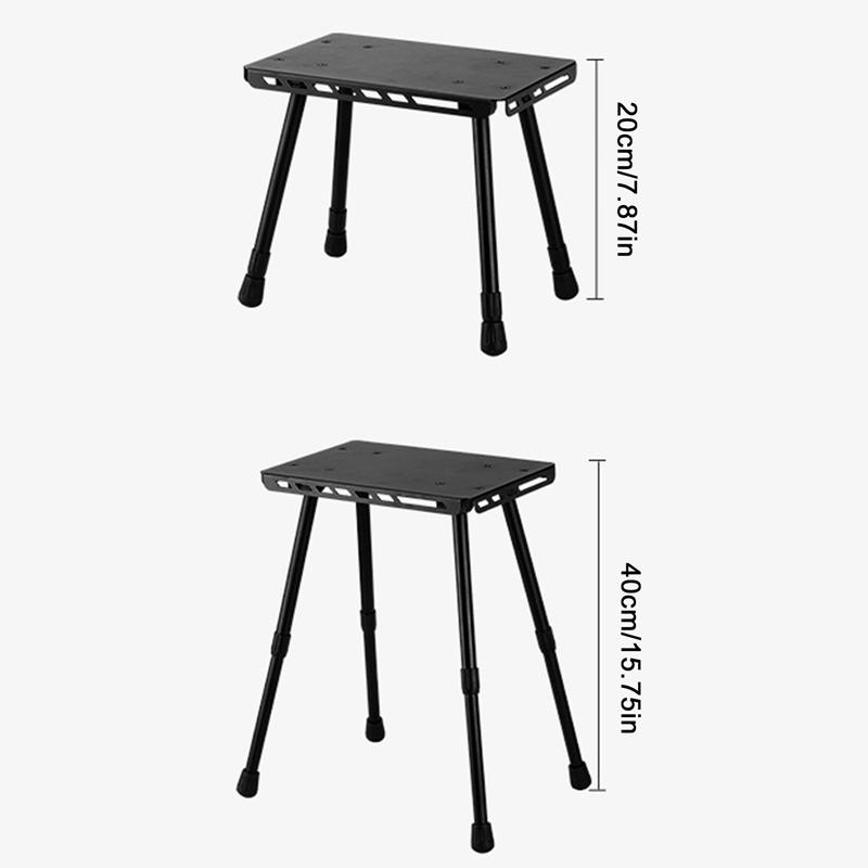 Складной столик для пикника, переносной уличный табурет, алюминиевый сплав, пони-табурет, журнальные столики, мини-стул, тактический стол для кемпинга, рыбалки