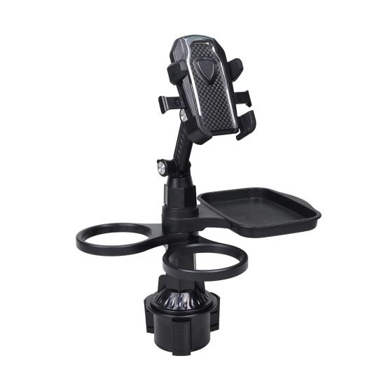 Автомобильный подстаканник, расширительный лоток, вращающийся на 360 градусов, устойчивый к сотрясениям, универсальный, простой в установке, автомобильный поднос для еды, держатель для мобильного телефона