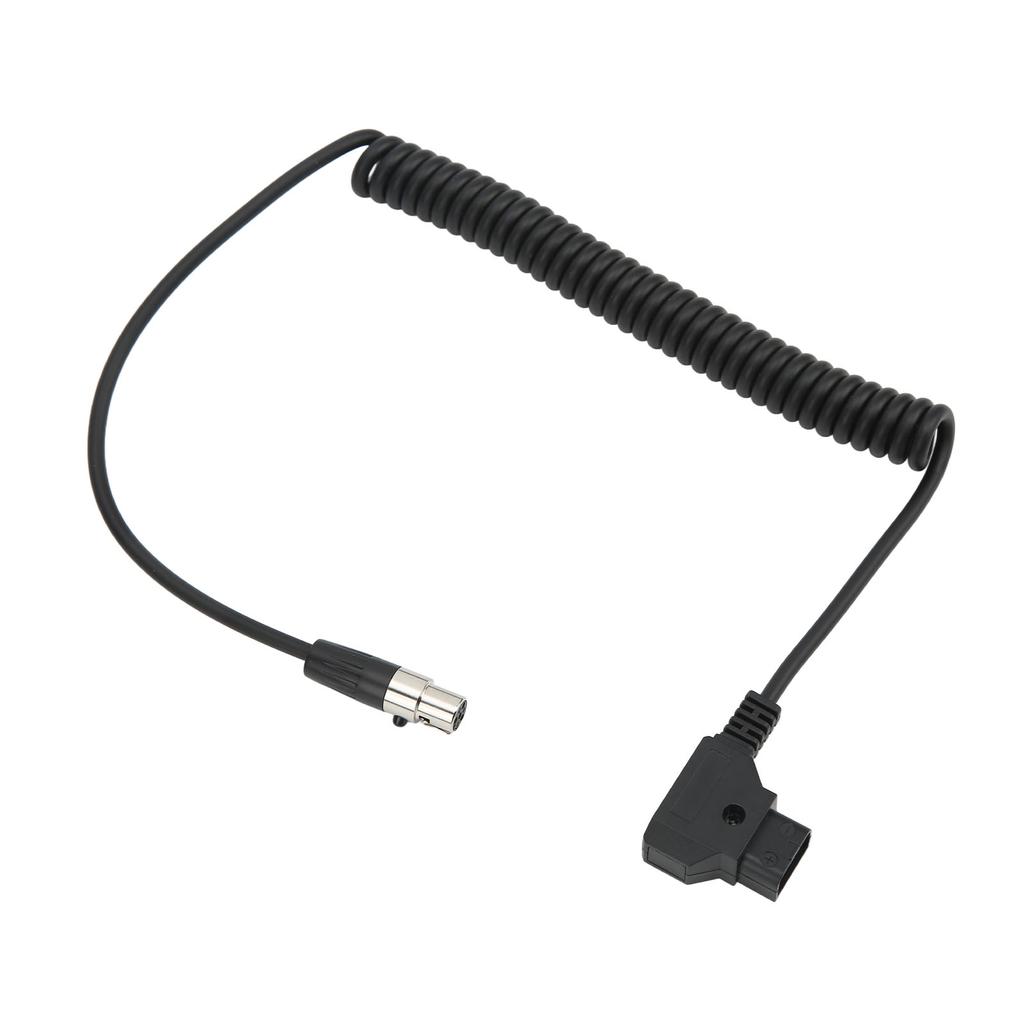D TAP Male to 4 Pin Mini XLR адаптер спиральный кабель питания для TVlogic Monitor шнур питания 12 В