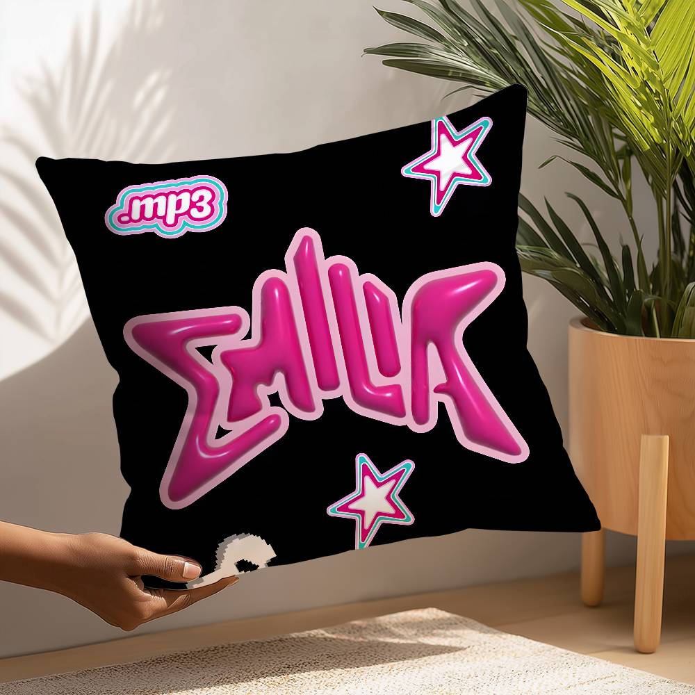 Певица Эмилия Мернес mp3 Наволочка Плюшевая ткань Мягкая Наволочка Двусторонняя печать Наволочка для подушки Бытовые подарки