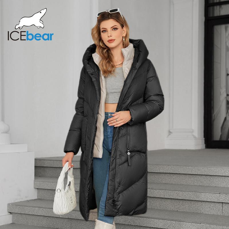 Женская теплая мягкая куртка-пуховик с большим карманом на молнии, женская утепленная куртка-парка