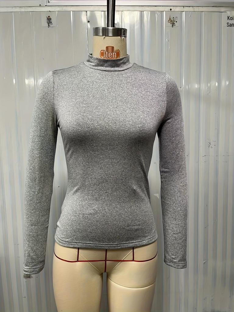 Женский бархатный базовый слой для трансграничной торговли: Удобный теплый топ с длинным рукавом для осени/зимы