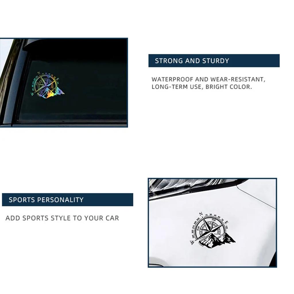 Горная наклейка на кузов капота двигателя Горный компас навигационная наклейка на автомобиль Наклейка на дверь с компасом Наклейка на кузов Аксессуары