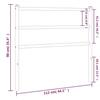 VidaXL Tête de lit métal blanc 100 cm 355444