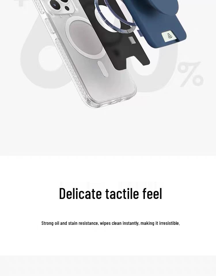Магнитный держатель для карт и подставка MagSafe: Многофункциональный, Сильный магнит, Удобный дизайн с подушкой безопасности