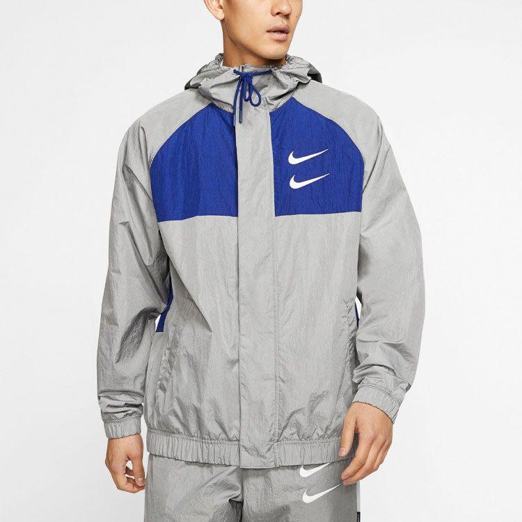 Nike Куртки Мужские Серые С капюшоном Умеренные Другие CJ4888-073