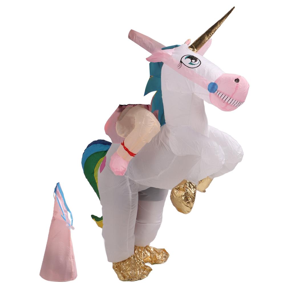 Надувной костюм для верховой езды, легкий, безопасный, милый, надувной, ездовой, костюм животного для вечеринки, косплей