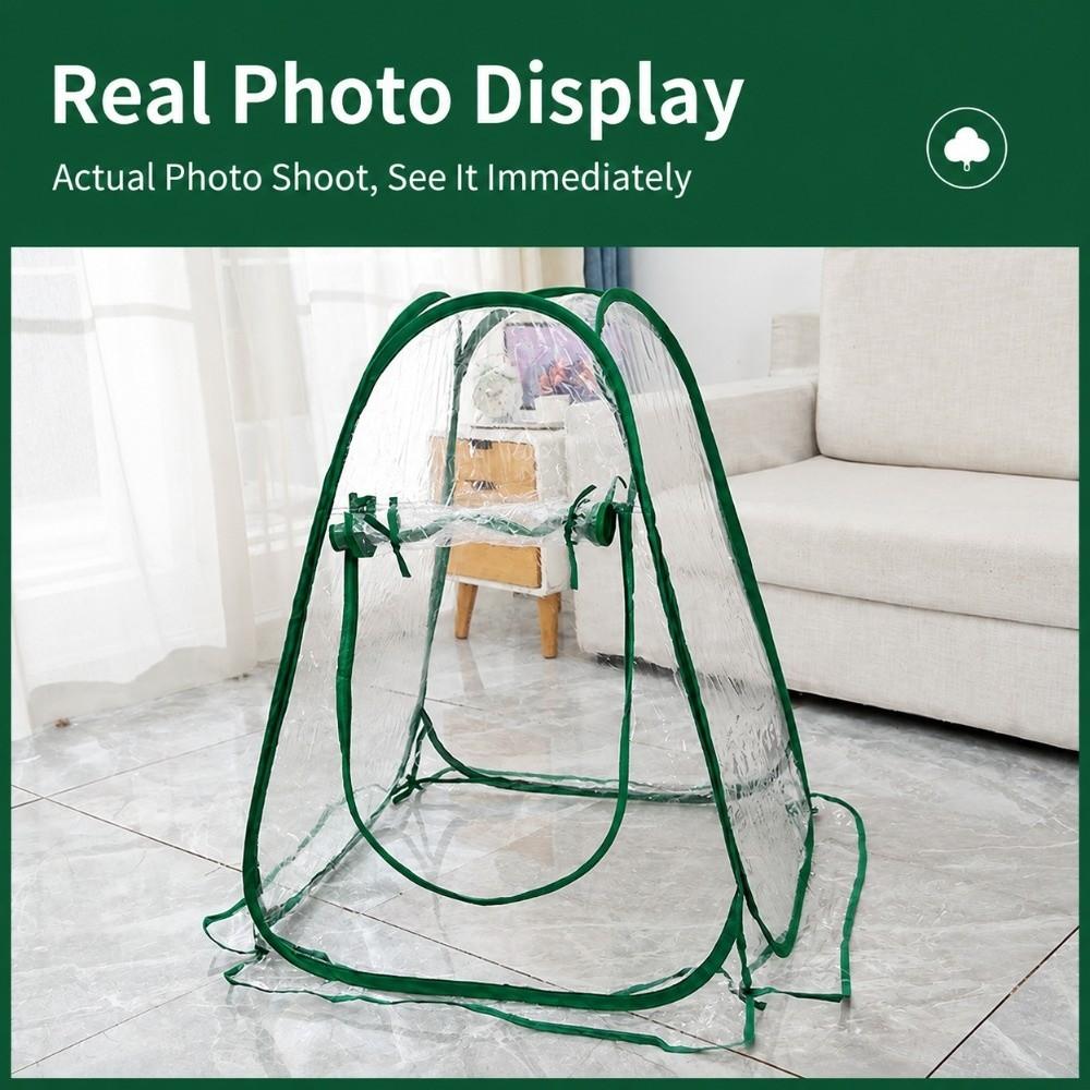 Transparent Mini Greenhouse Foldable Flower Heat Shelter Transparent Grow Tent Home Garden