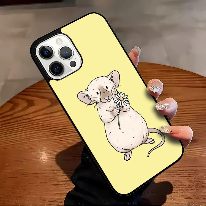 Милый Чехол для Телефона с Крысами Ратти Для iPhone 17 Air 16 15 14 13 12 11 Pro Max Max Plus Защитный Чехол-Бампер